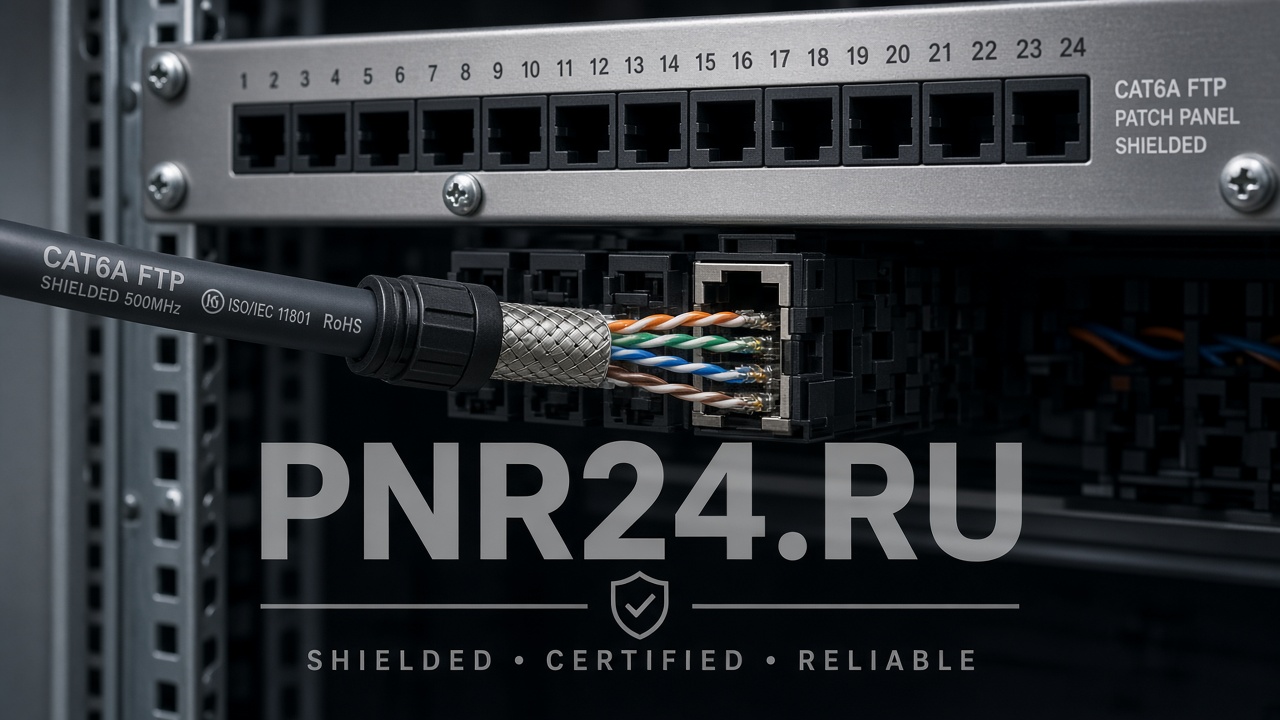 Экранирование Cat6A/FTP: заземление одной точкой, токи в экране и наводки на RS-485